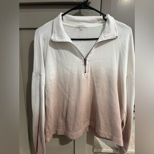 Z Supply Women's Half Zip Cropped Shirt